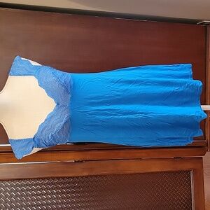 Cosabella | Vintage Blue Baby Doll Lingerie Nightie with Lace - size L